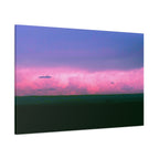 Sunset Storm Matte Canvas Print | Pink & Purple Cloudscape Stretched Canvas
