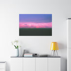 Sunset Storm Matte Canvas Print | Pink & Purple Cloudscape Stretched Canvas