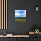 Early 2000s / XP Inspired Serene Meadow Matte Canvas Print | Stretched Landscape Wall Art