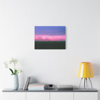 Sunset Storm Matte Canvas Print | Pink & Purple Cloudscape Stretched Canvas