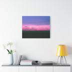 Sunset Storm Matte Canvas Print | Pink & Purple Cloudscape Stretched Canvas