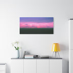 Sunset Storm Matte Canvas Print | Pink & Purple Cloudscape Stretched Canvas