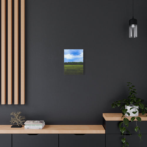 Early 2000s / XP Inspired Serene Meadow Matte Canvas Print | Stretched Landscape Wall Art